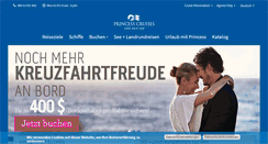 Desktop Screenshot of princesscruises.de