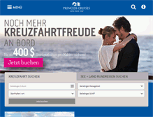 Tablet Screenshot of princesscruises.de